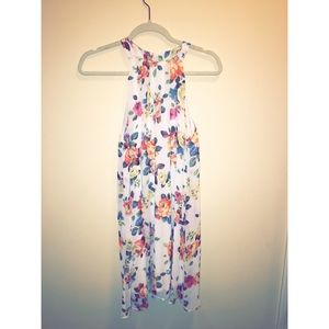 WHITE FLORAL DRESS